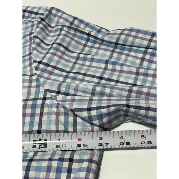 Peter Millar Shirt Button Down Men’s 2XL Gingham Check Long Sleeve - Picture 5 of 5